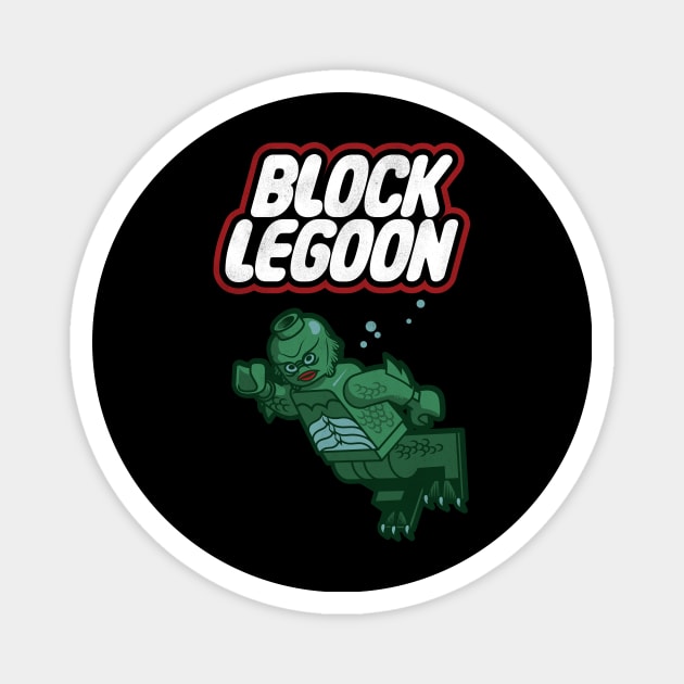 Block Legoon Magnet by toadyco